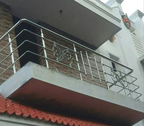 Square Steel Railing Design For Balcony