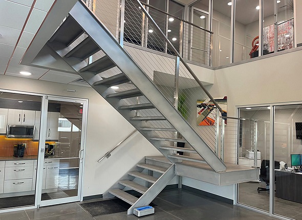 Steel Stair Design For Offices
