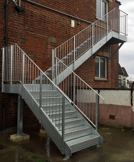 Steel Staircase Design Outdoor