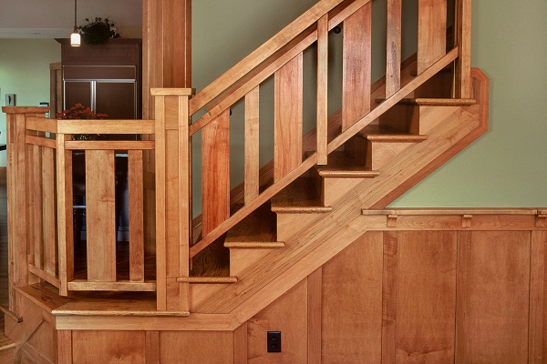 Wooden Grill Design For Stairs
