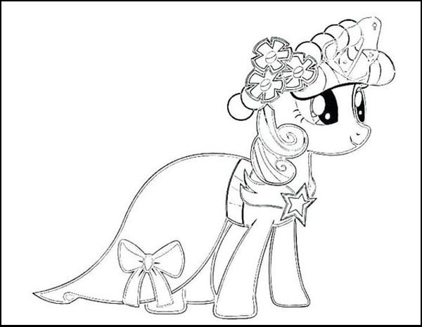 Applejack My Little Pony Coloring Image