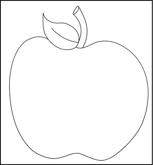 Free Printable Apple Coloring Page