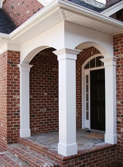 Modern Front House Square Pillar Designs