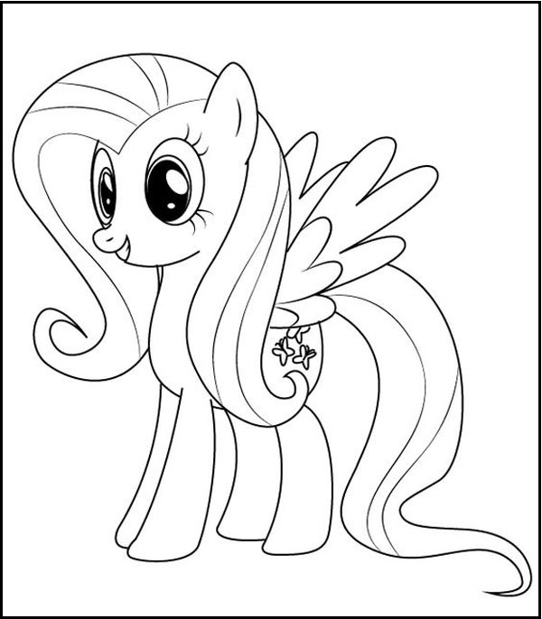 My Little Pony Flutter Shy Coloring Picture