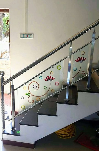 Railing Glass Design For Stairs