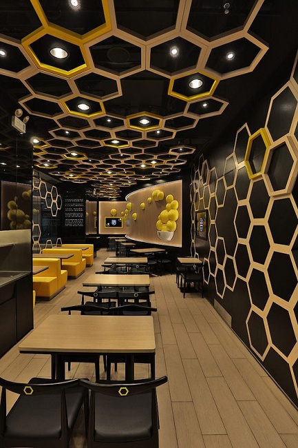 The Honey Hive Ceiling Design