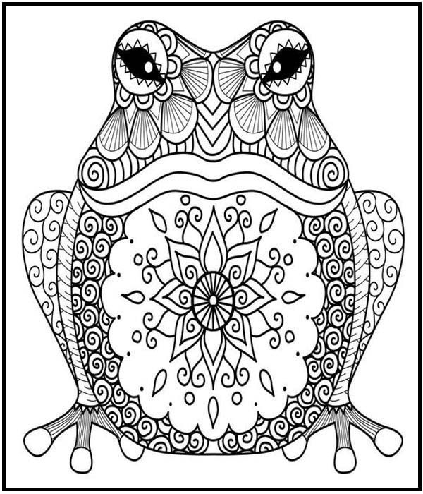 Mandala Frog Sheet