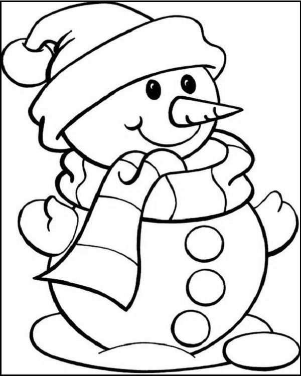 Silly Snowman Coloring