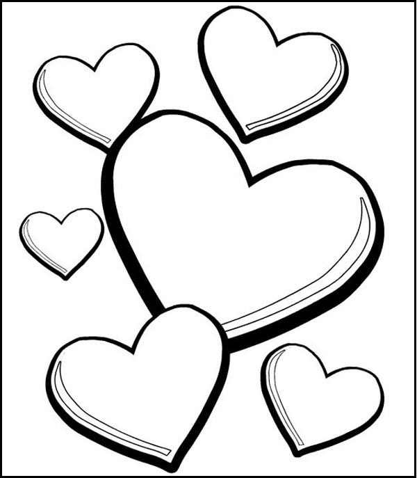 Heart Coloring Pages for Preschoolers