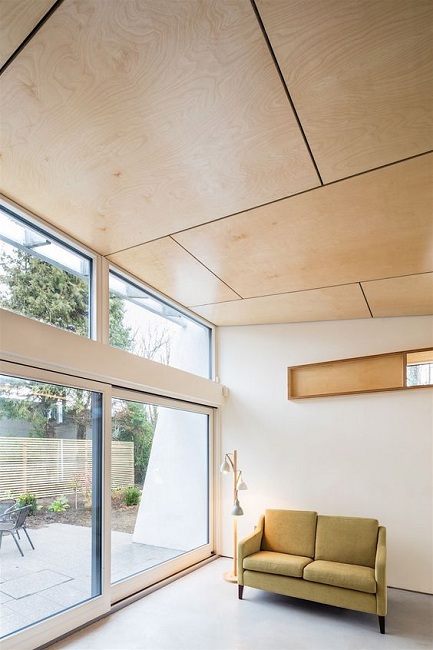 Birch Plywood Ceiling