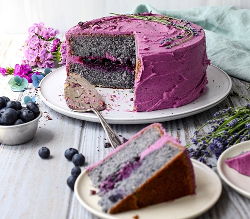 Blueberry Flavour Cake