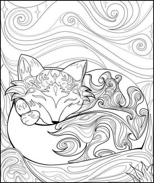 Cool Fox Coloring Pages