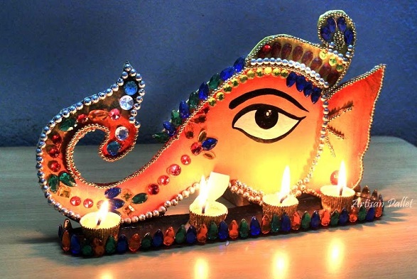 Ganesh Diya Decoration