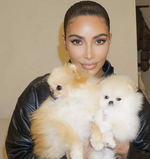 Kim Kardashian With Her Adorable Pets