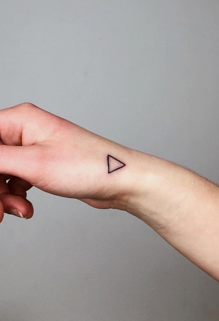 Small Triangle Tattoo Design
