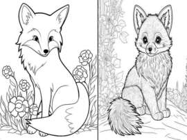 Fox Coloring Pages: 15 Cunning and Playful Sheets for Kids