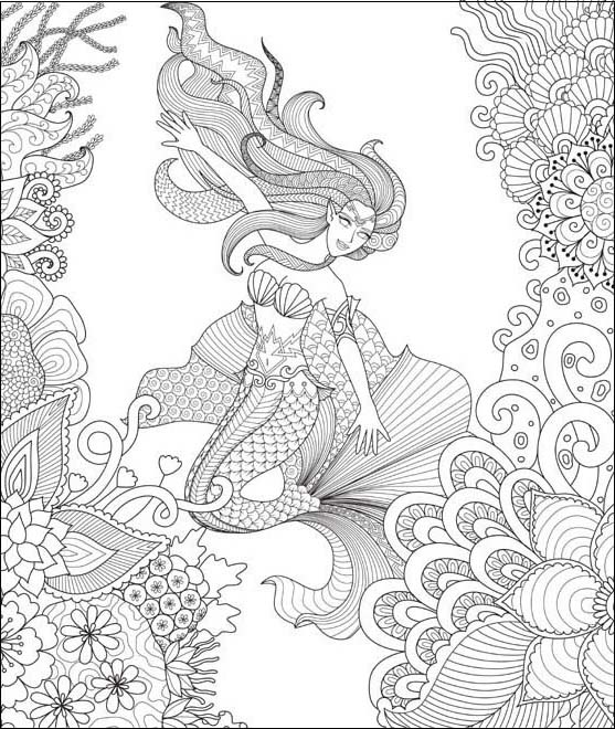 Beautiful Mermaid Sheet For Adults