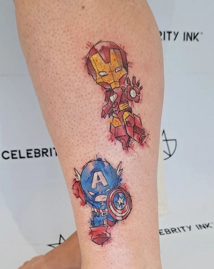 Avengers Tattoo On The Arm