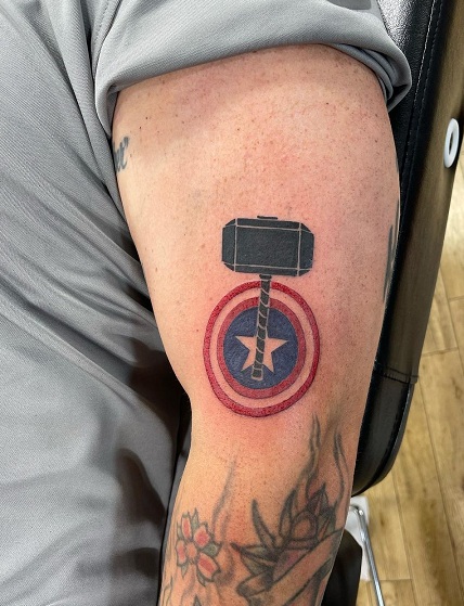 Avengers Weapons Tattoo
