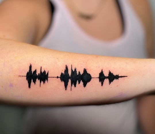 Bold Soundwave Tattoo Ideas