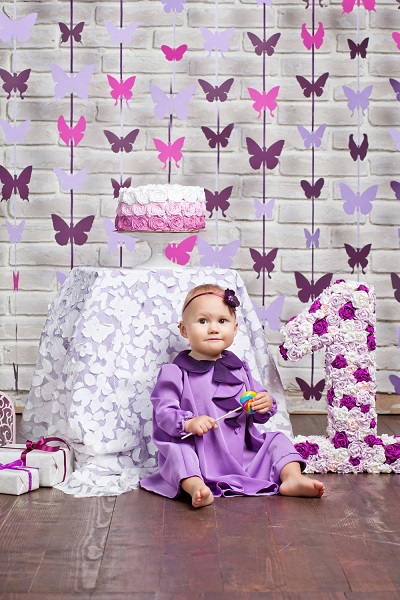Butterfly Theme First Birthday Decoration Idea