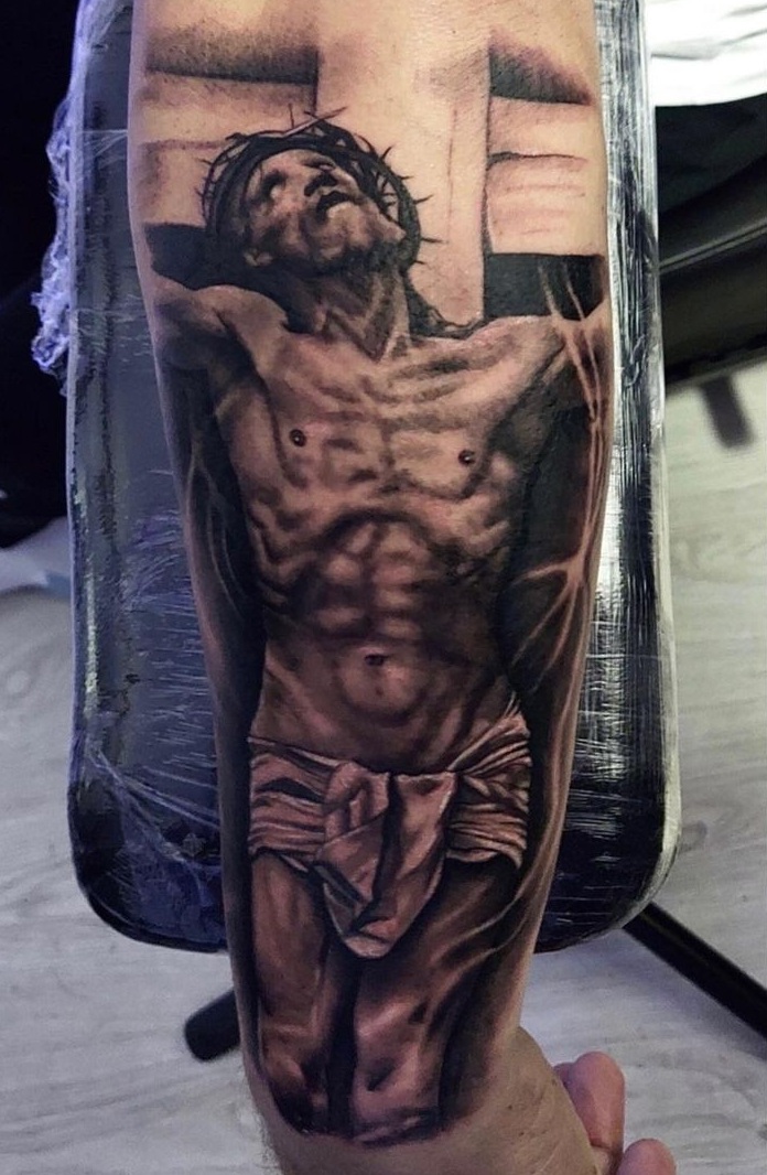 Catholic Forearm Tattoos