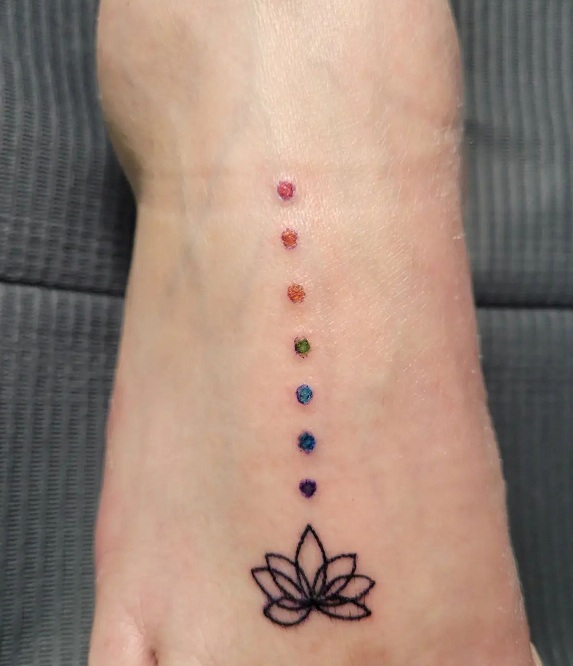 Chakra Flower Tattoo