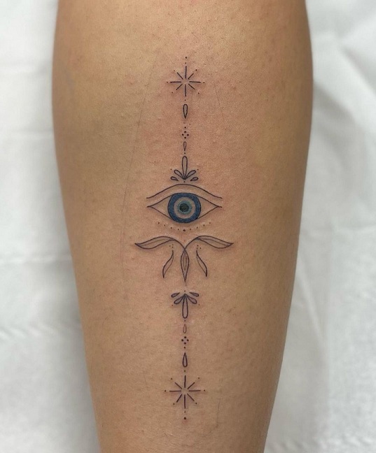 Evil Eye Arm Tattoo