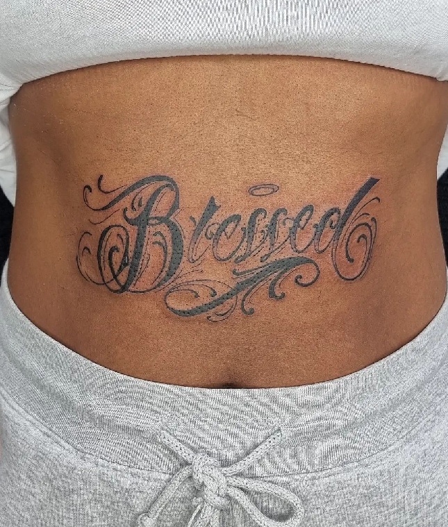 Extensive Blessed Tattoos For Females