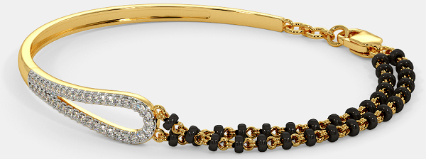 Gold Hand Mangalsutra Bracelet