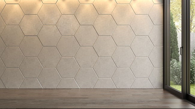 Hexagonal Bedroom Wall Tiles