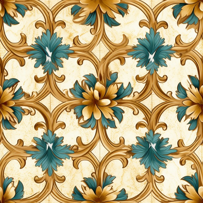 Kitchen Wall Tiles Flower Design