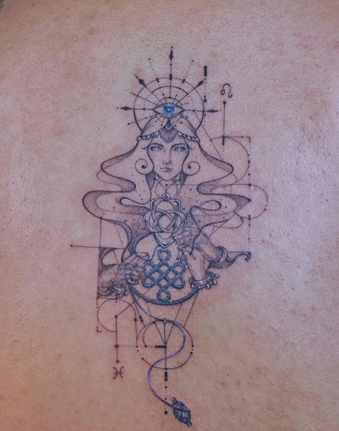1 Piece Under Boob Sternum Tattoos | Spiritual Symbols Lotus Pattern Body  Art | eBay