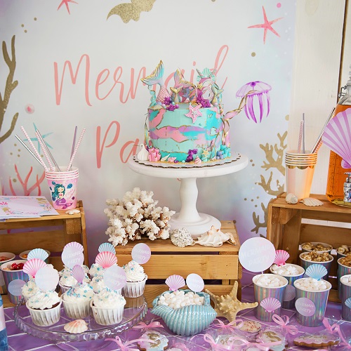 Mermaid-1st-Birthday-Party-Decoration