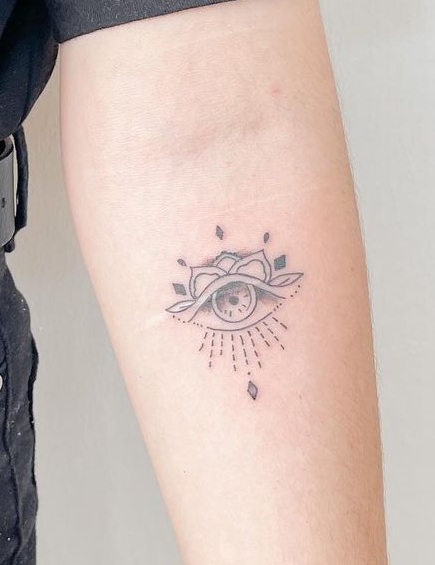 Positive Energy Evil Eye Tattoo