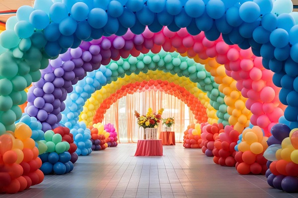 Rainbow Theme Birthday Decoration