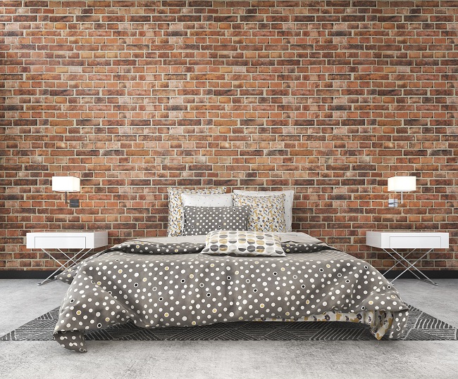 Rustic Wall Tiles For Bedroom Design
