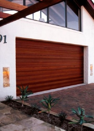 Simple Garage Design With Big Doors
