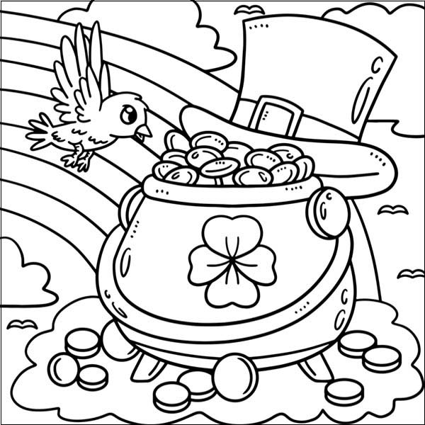 St Patrick's Day Coloring For Kindergarteners