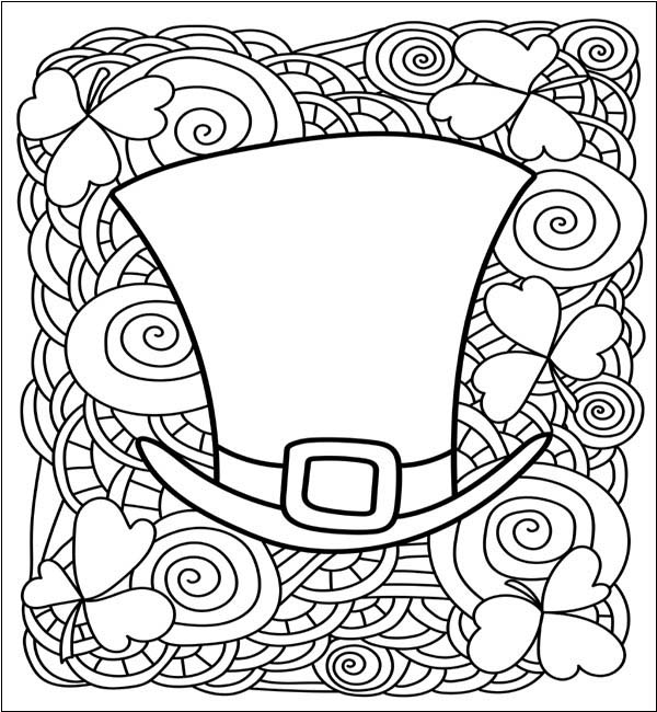 St Patrick's Day Coloring Pages For Adults