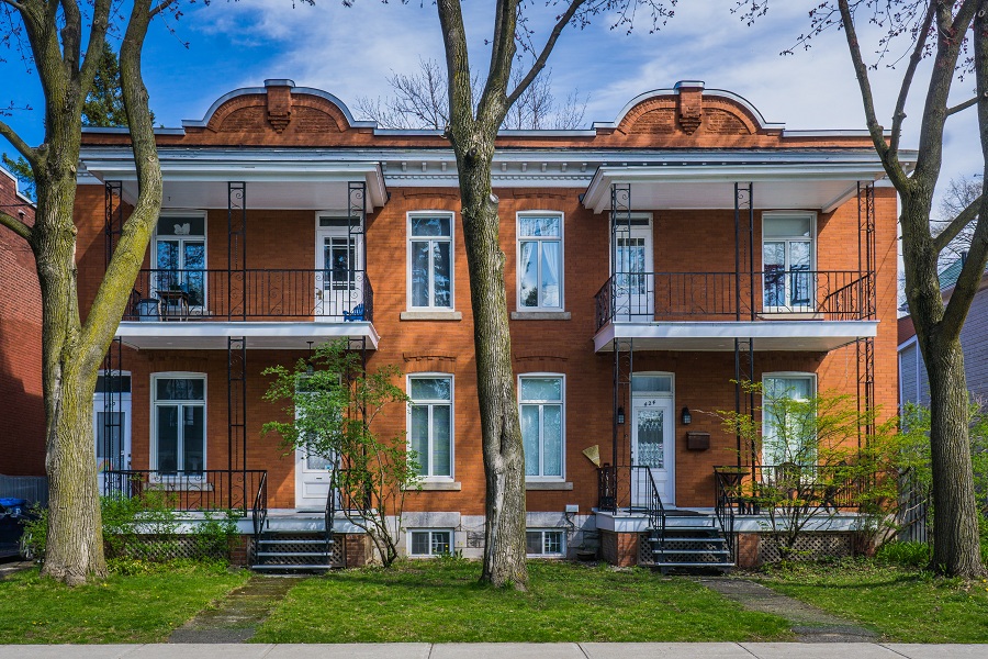 Traditional Brick Styled Duplex Home