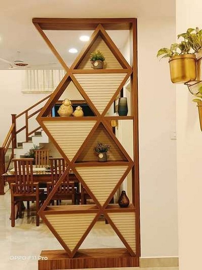 Traditional Kitchen and Living Room Partition Décor Wall