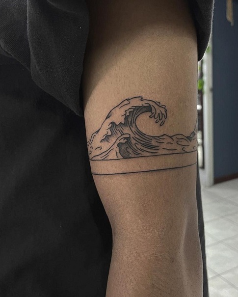 wave tattoo #wavetattoo #wave #ribtattoo #ribs | Waves tattoo, Mermaid  tattoos, Rib tattoo
