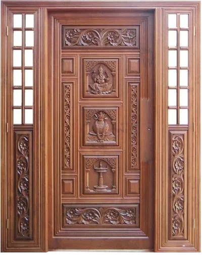 Indian Teak Wood Main Door Design