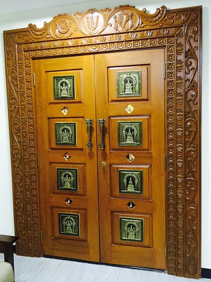 Pooja Room Teak Wood Doors