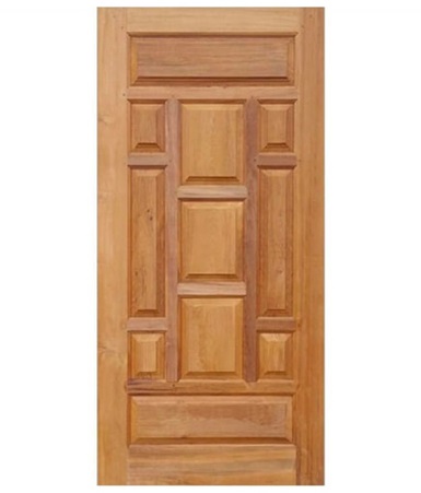 Teak Wood Panel Main Door Design