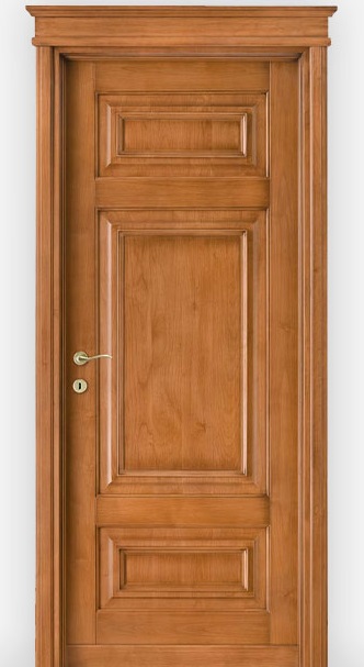 Teak Wood Plain Main Door Design
