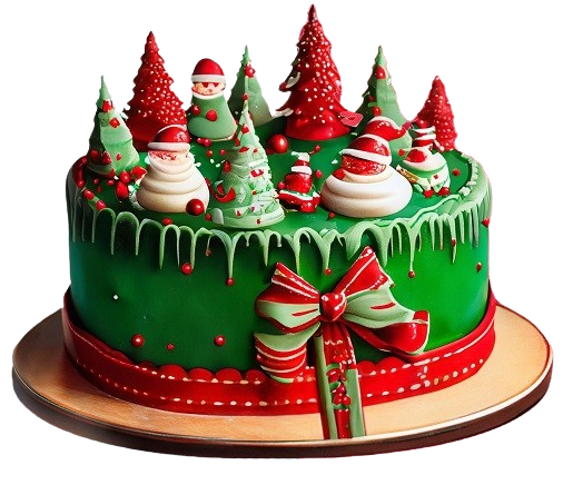 Decorative Christmas Cake Design