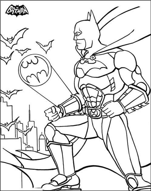 Free Printable Batman Coloring Picture