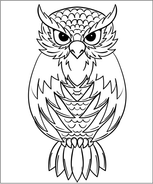 Great Horned Owl Sheet